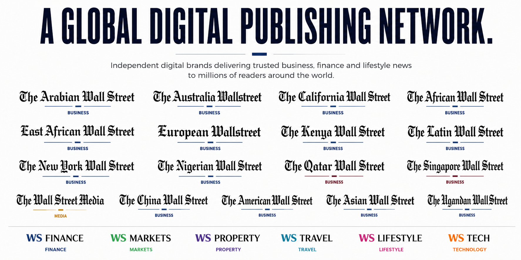 Wall Street Digital Media global publishing network